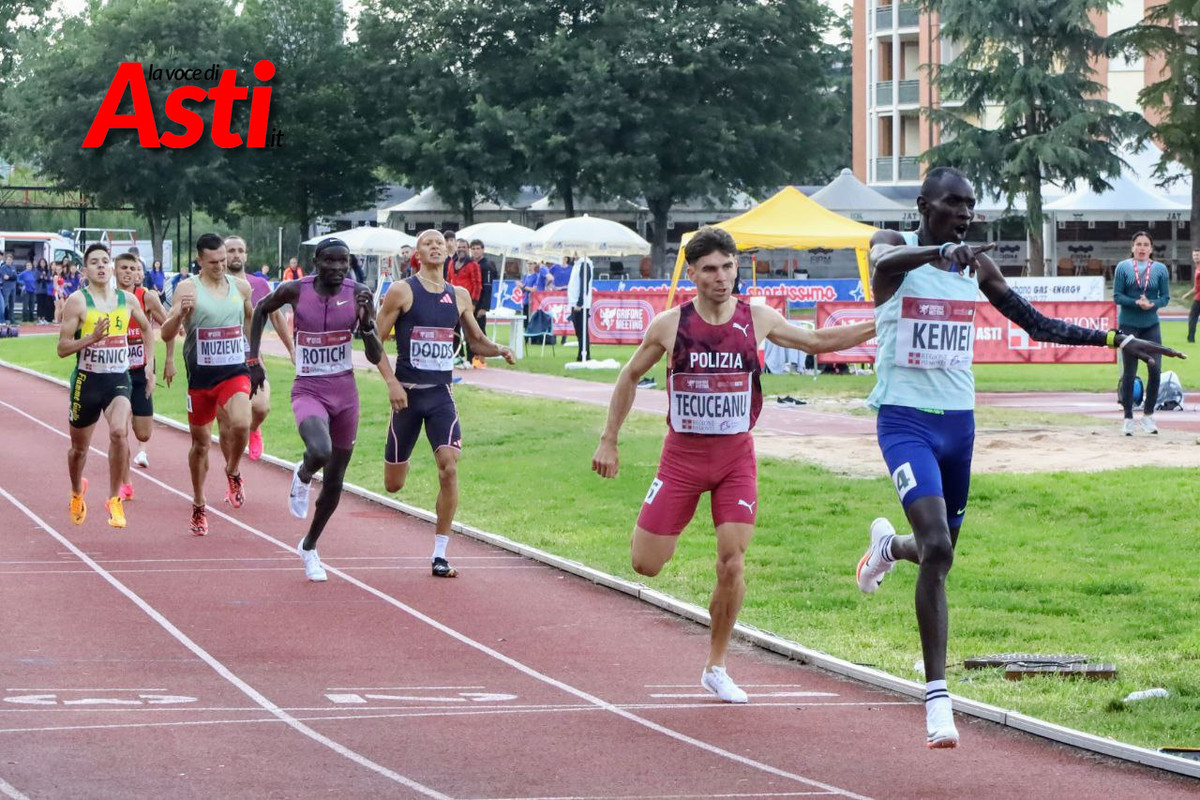 Un'immagine della scorsa edizione, unica astigiana, del Meeting di atletica