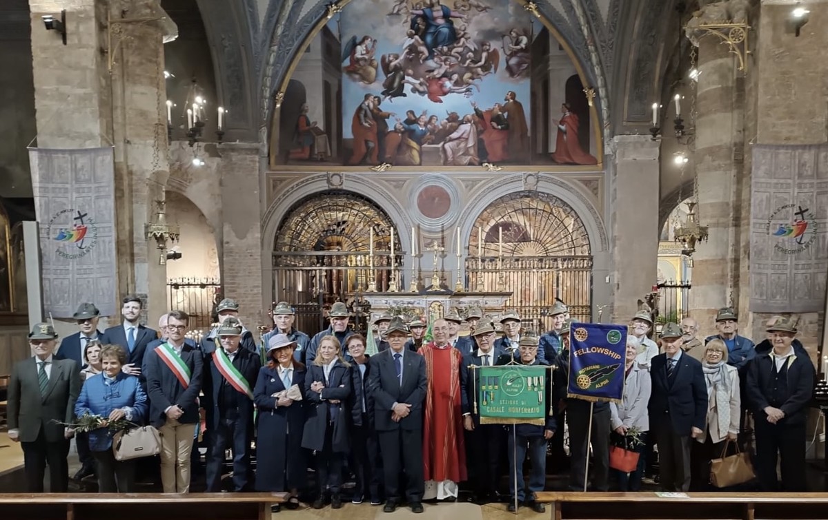 I partecipanti alla cerimonia all’interno della Basilica del Santuario di Crea