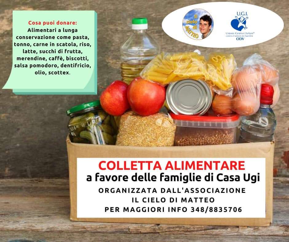 L'associazione 'Il cielo di Matteo' lancia una colletta alimentare a favore  di Casa Ugi - Lavocediasti.it
