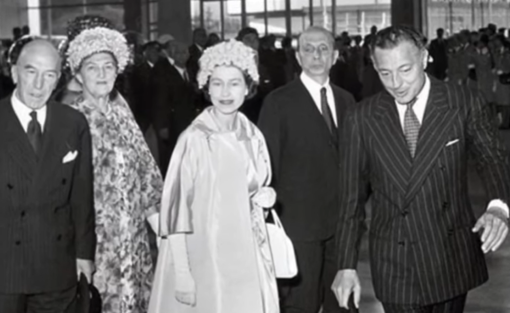 La Regina Elisabetta II a Torino nel 1961 assieme all'Avvocato Agnelli