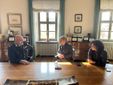 Il municipio il commiato dal comandante dei Carabinieri