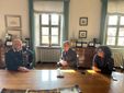 Il municipio il commiato dal comandante dei Carabinieri