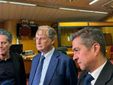 Mario Roggero in Corte d'Appello a Torino con il consulente processuale Novani e l'avvocato Stefano Marcolini