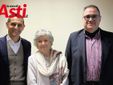Nell'immagine, da sinistra a destra: Luca Sommacal, Alda Maria Vanoni e Stefano Serena