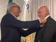 Il governatore distrettuale Remo Gattiglia con Negro