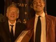 il presidente Bazzano, a dx, con il direttore della Mandolinistica Fabio Poggi