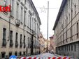 Le immagini dello smontaggio della gru (Merphefoto)
