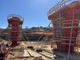 Alcuni momenti del sopralluogo sul cantiere dell'autostrada Asti-Cuneo grazie all'iniziativa di Itinera, Confindustria Piemonte e Confindustria Cuneo
