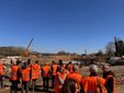 Alcuni momenti del sopralluogo sul cantiere dell'autostrada Asti-Cuneo grazie all'iniziativa di Itinera, Confindustria Piemonte e Confindustria Cuneo