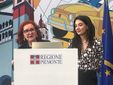 Elena Salvadore vice presidente Anffas di Asti e Lucia Lammino educatrice professionale e supervisore del progetto durante la presentazione a Torino