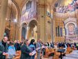 Le immagini della veglia di ieri sera