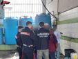Due immagini dei controlli effettuati dall'Arma