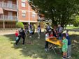 Immagini di alcuni momenti del pomeriggio di giochi e divertimento