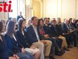 Immagini della presentazione dei lavori di restauro del Salone