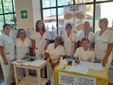 I Fisioterapisti alla Casa della Salute di Nizza, il 12 settembre, con i materiali della campagna per la prevenzione delle cadute