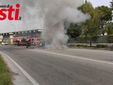 Immagini relative l'incendio