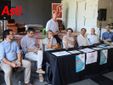 Le immagini della visita e della conferenza stampa (Merphefoto)