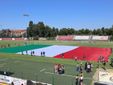 Il tricolore steso sul terreno del Bosia