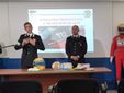 Un momento della conferenza stampa con al centro il comandante provinciale tenente colonnello Pier Antonio Breda e, alla sua sinistra, il comandante della Compagnia di Canelli capitano Alessandro Caprio