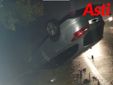 La Ford Focus ribaltatasi a Revignano