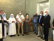 Foto del 9 luglio, in occasione dell'inaugurazione dei lavori di miglioramento della Mensa Sociale.