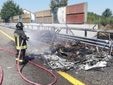 incendio in autostrada