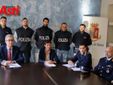 Alcune immagini della conferenza stampa svoltasi oggi in Questura (Merphefoto)