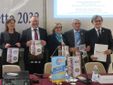 Da sinistra Paola Mogliotti, il PDG Beppe Artuffo, la IDG Ines Guatelli, il presidente Commissione Progetto Salute Giuseppe Rinaldo Firpo e il delegato progetto diabete Luigi Gentile