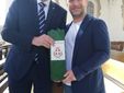 Giorgio Spata con il sindaco di Biberach Norbert Zeidler.