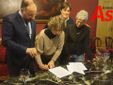 Nella foto, da sinistra: l'assessore allo Sport Mario Bovino, il sindaco Rasero, Pia Bosca e la dirigente dell'assessorato allo Sport Elena Miglia