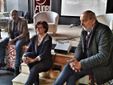 Mario Malandrone, Anna Bosia e Beppe Rovera ritratti nel corso della conferenza stampa