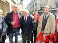 Il candidato di centrosinistra con Celeste Malerba, Piero Vercelli e Fabrizio Pace