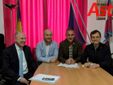 Nella foto, da sinistra: l'avv. Alberto Pasta, i consiglieri Giorgio Spata, Massimo Cerruti e il candidato alla Regione Marco Allegretti