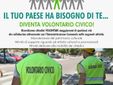 La locandina dell'iniziativa di volontariato civico