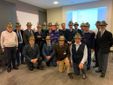 Foto di gruppo di alcuni partecipanti all’Assemblea della Fellowship Rotariani Alpini tenutasi a Milano in occasione dell’Adunata Nazionale degli Alpini