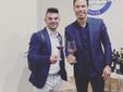 Mattia Antoniazzi e Anderson Hernanes insieme al Vinitaly