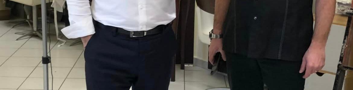 Raffaele Giugliano (a sinistra) con un collaboratore