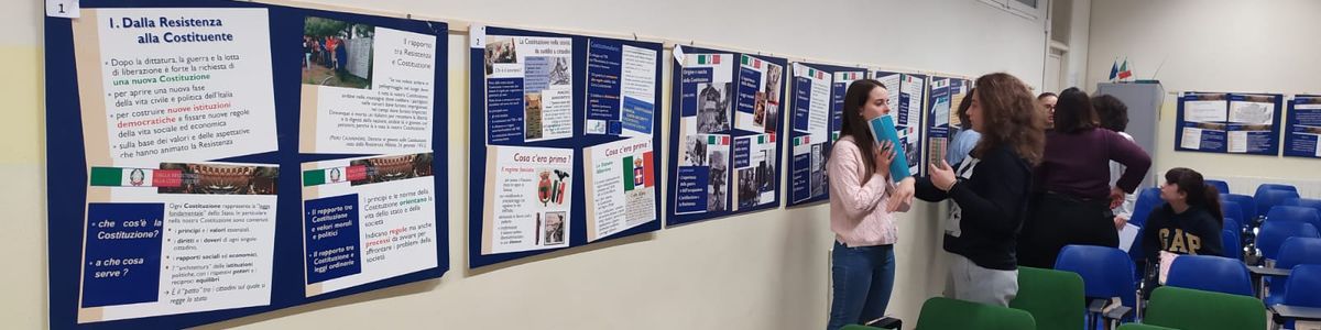 Recente mostra al Liceo Peano di Tortona.