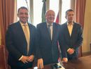 Vitello (primo a sinistra) con il ministro Pichetto Fratin e l'assessore regionale Gabusi