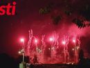 Un'immagine dai fuochi d'artificio del maggio 2024