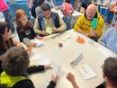 Alcuni bambini e genitori a Motta al Senza zaino day