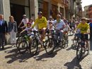 La partenza della manifestazione sportiva
