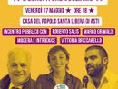 Taccuino elettorale: dopo il Salone del Libro Roberto Salis arriva ad Asti per i candidati di Alleanza Verdi sinistra