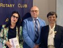 La relatrice con il presidente Mela e il questore Di Donato