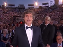 Un fotogramma dello spettacolo trasmesso dall'arena di Verona