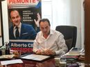 Cirio al comitato elettorale di Alba
