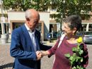 L'ex candidato Paolo Gandolfo e la neosindaca Roberta Giovine