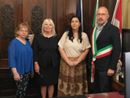 Ricevuta dal sindaco di Asti Rasero Shima Allahi vincitrice del secondo premio a 'Lingua Madre&quot;