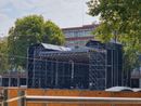 Fervono i lavori per l'allestimento del palco che ospiterà gli artisti protagonisti di AstiMusica 2024