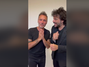 Un fermoimmagine tratto dal video dei due artisti